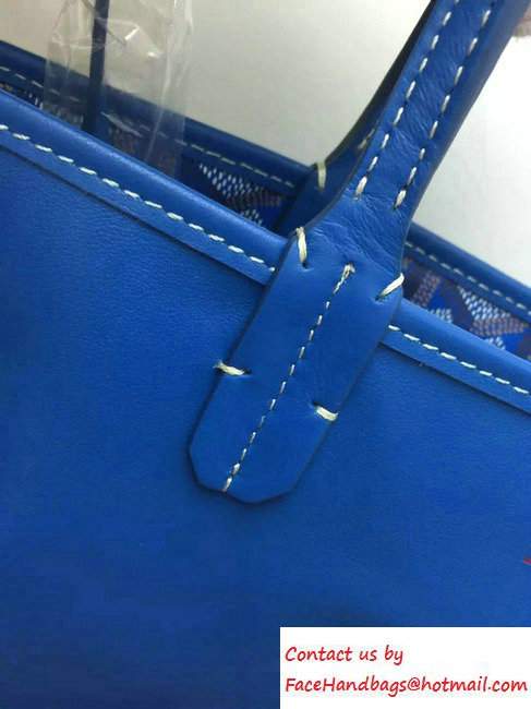 Goyard Anjou Reversible Tote Small/Large Bag Blue - Click Image to Close