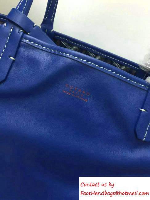 Goyard Anjou Reversible Tote Small/Large Bag Dark Blue - Click Image to Close