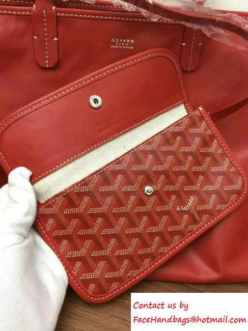 Goyard Anjou Reversible Tote Small/Large Bag Red
