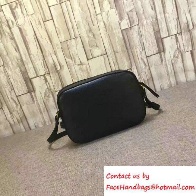 Gucci Animalier Textured Leather Messenger Bag 412009 Black 2016