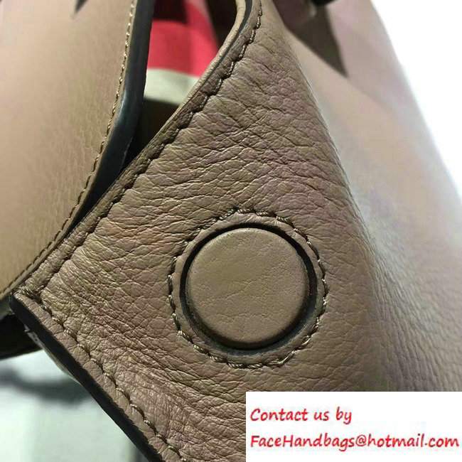 Gucci Bamboo Daily Leather Top Handle Medium Bag 392013 Nude Pink - Click Image to Close