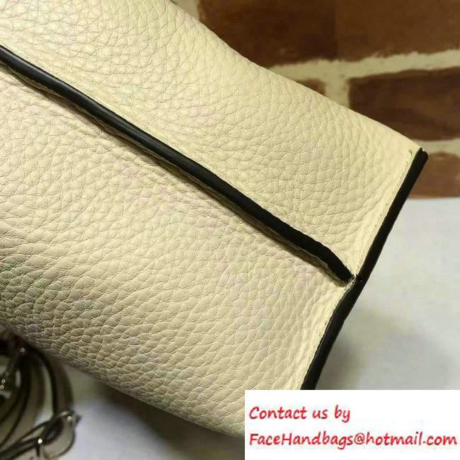 Gucci Bamboo Daily Leather Top Handle Small Bag 370831 Creamy - Click Image to Close