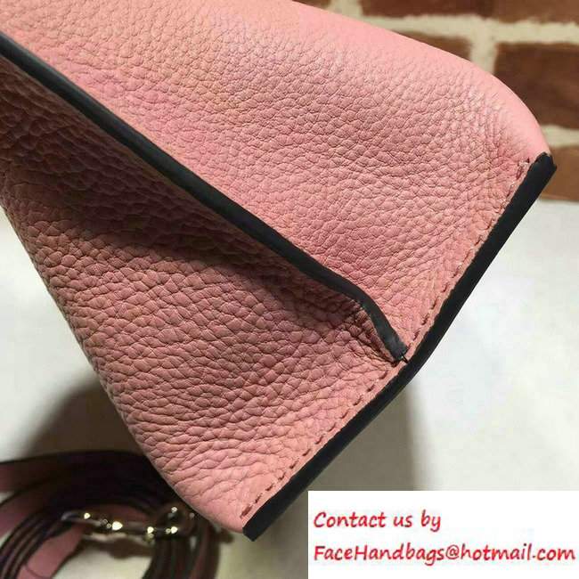 Gucci Bamboo Daily Leather Top Handle Small Bag 370831 Pink