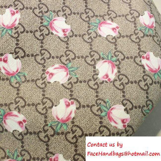 Gucci Children'S GG Supreme Canvas Tote Bag 410812 Flowers 2016 - Click Image to Close