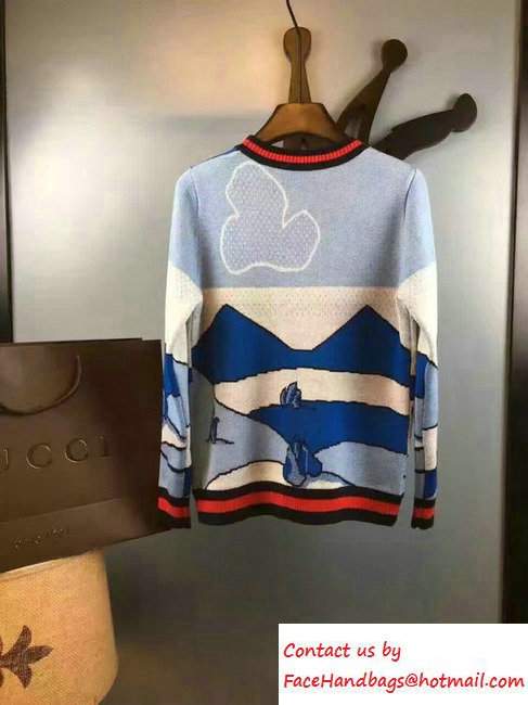 Gucci Cloud Jacquard Wool Knit Top Sweaters 434355 2016 - Click Image to Close