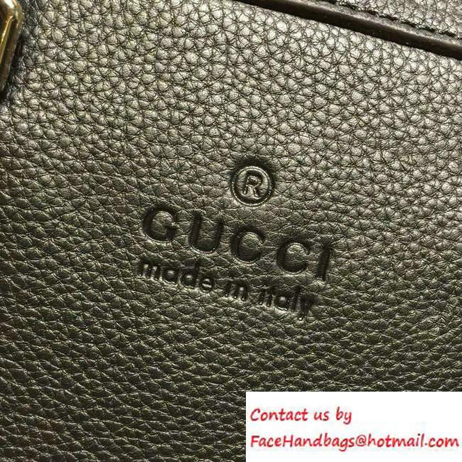 Gucci Convertible Mini Dome Leather Cross Body Bag 341504 Black
