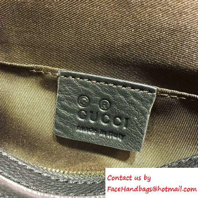 Gucci Convertible Mini Dome Leather Cross Body Bag 341504 Black
