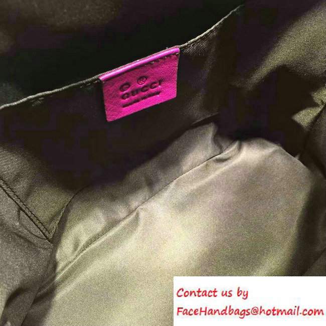 Gucci Convertible Mini Dome Leather Cross Body Bag 341504 Fuchsia - Click Image to Close