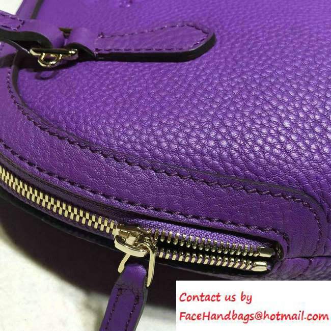 Gucci Convertible Mini Dome Leather Cross Body Bag 341504 Purple