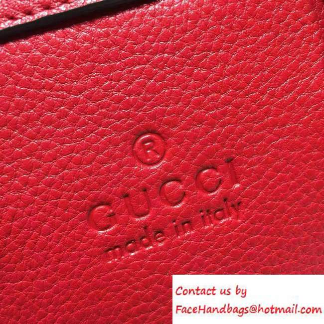 Gucci Convertible Mini Dome Leather Cross Body Bag 341504 Red - Click Image to Close