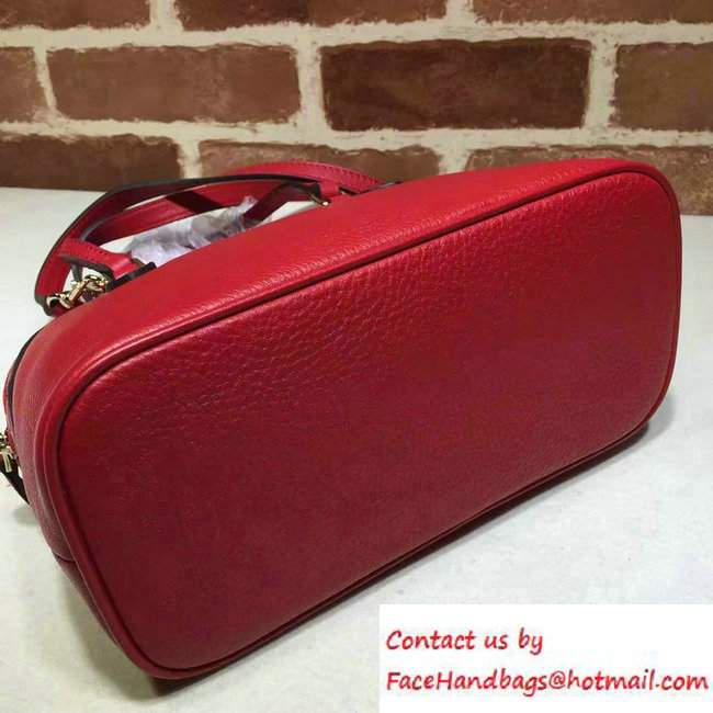 Gucci Convertible Mini Dome Leather Cross Body Bag 341504 Red - Click Image to Close