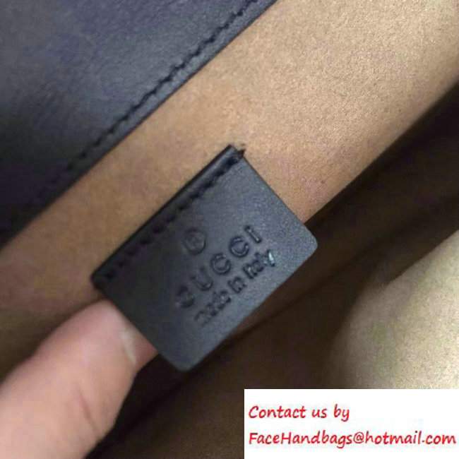 Gucci Dionysus Arabesque GG Supreme and Leather Shoulder Medium Bag 400235 Black 2016 - Click Image to Close