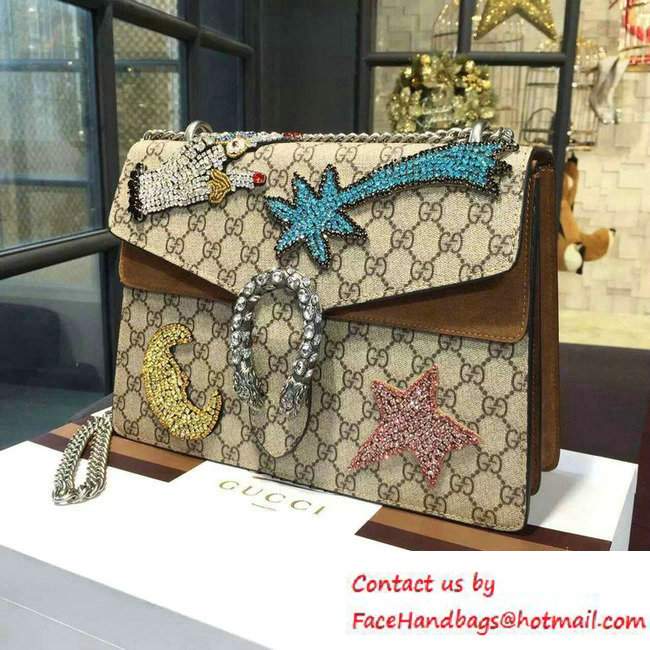 Gucci Dionysus Hand And Comet Beads Embroidered Shoulder Medium Bag 403348 2016