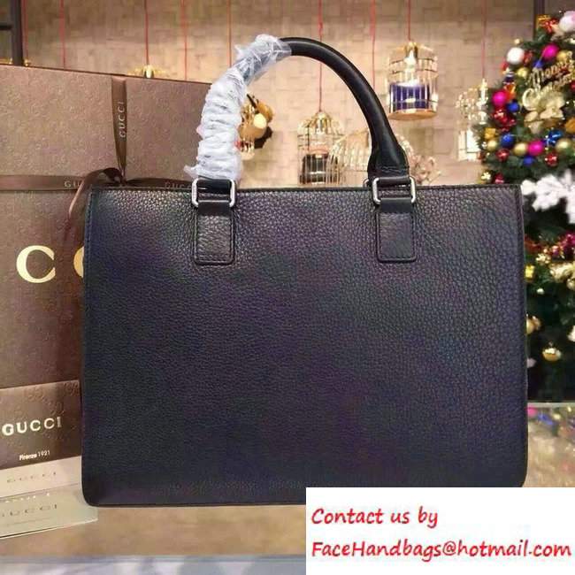 Gucci Dionysus Leather Briefcase Tote Bag 397657 Black - Click Image to Close