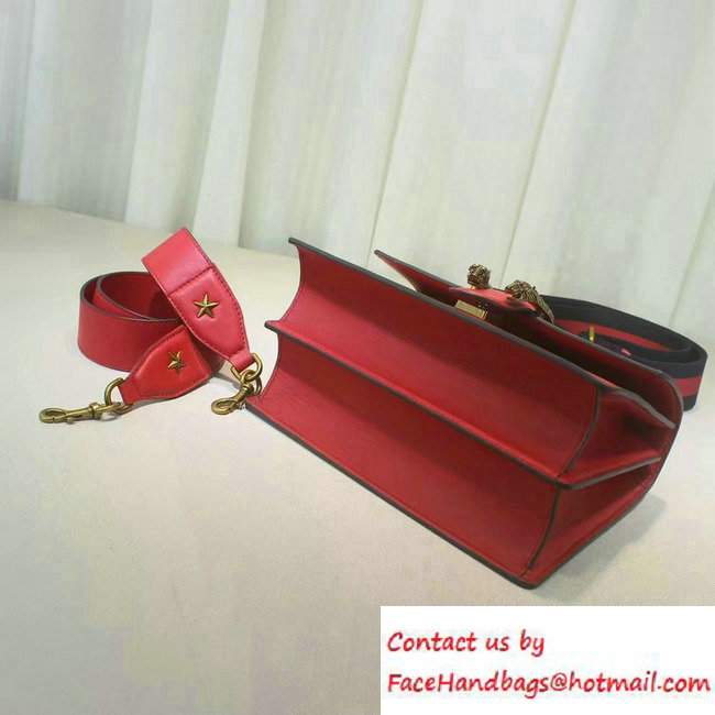 Gucci Dionysus Leather Top Handle Medium Bag 448075 Red 2016 - Click Image to Close