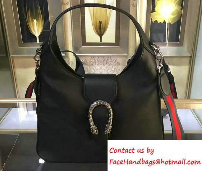 Gucci Dionysus Matelasse Leather Hobo Small Bag 444072 Black 2016 - Click Image to Close