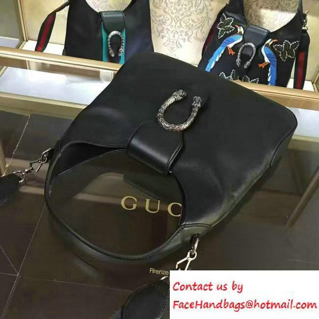 Gucci Dionysus Matelasse Leather Hobo Small Bag 444072 Black 2016