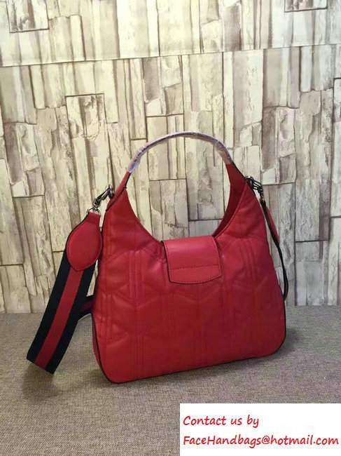 Gucci Dionysus Matelasse Leather Hobo Small Bag 444072 Red - Click Image to Close