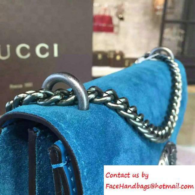 Gucci Dionysus Suede Shoulder Bag 400249 Turquoise 2016
