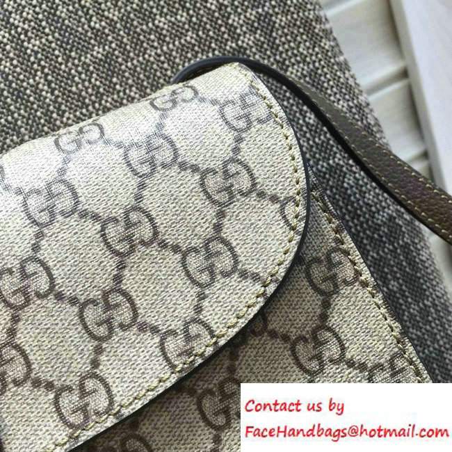 Gucci GG Canvas Web Shoulder Bag 441984 Coffee 2016 - Click Image to Close