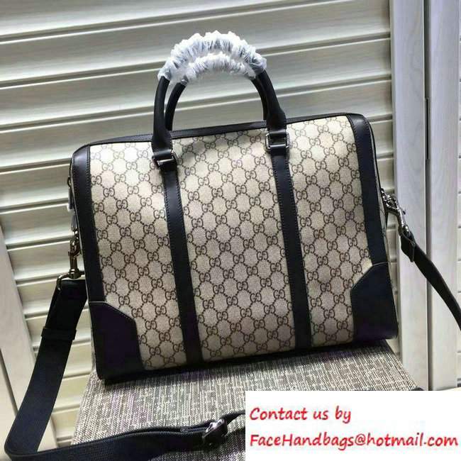 Gucci GG Supreme Canvas Briefcase Bag 406384 2016