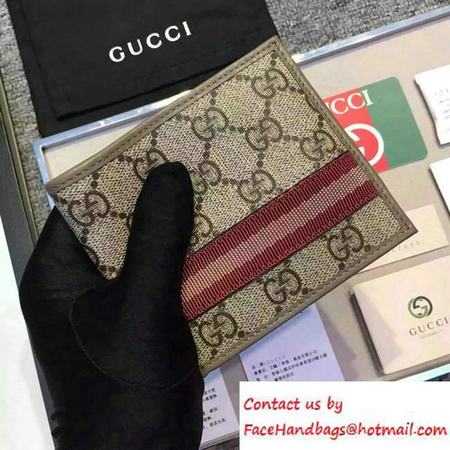 Gucci GG Supreme Canvas Web Wallet 138042 01