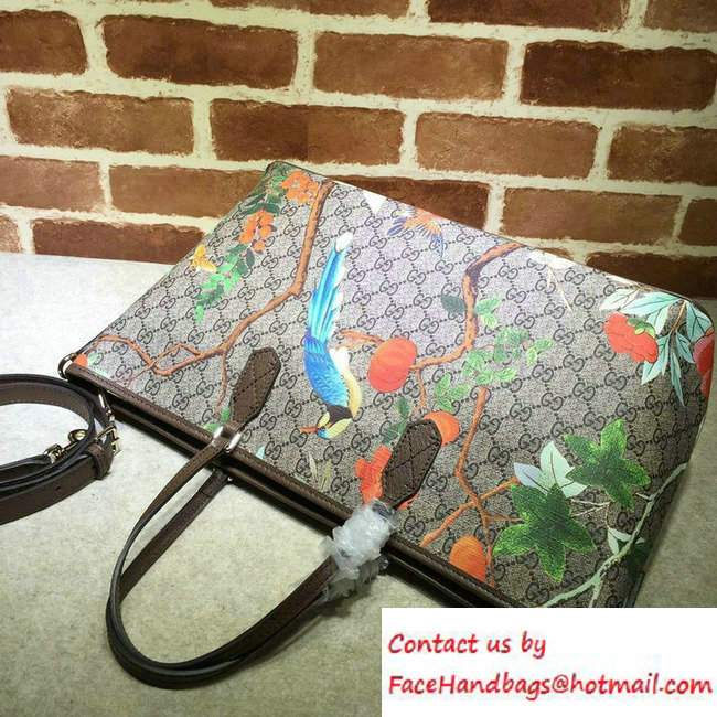 Gucci GG Supreme Medium Tote Bag 410748 Tian Coffee - Click Image to Close