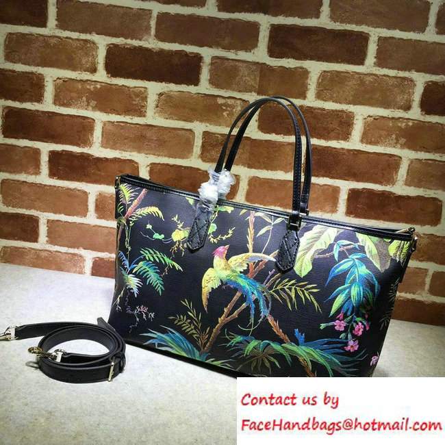 Gucci GG Supreme Medium Tote Bag 410748 Tropical Print