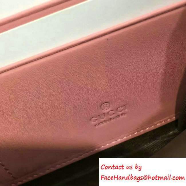 Gucci GG Supreme Zip Around Wallet 410102 Pink 2016