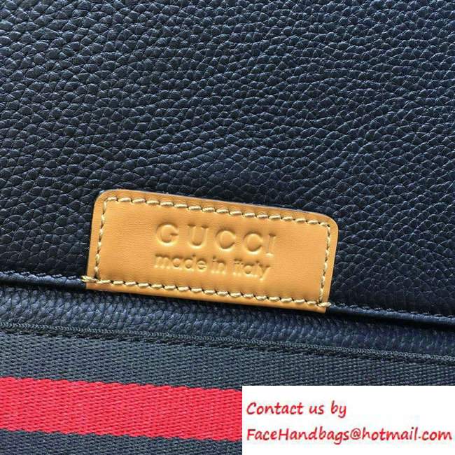 Gucci Leather Men's Messenger Shoulder Bag 281422 Black 2016