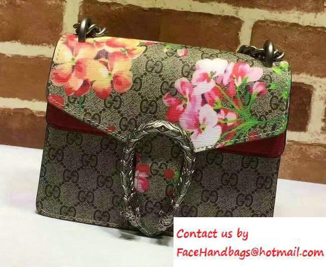 Gucci Mini Dionysus Blooms Shoulder Bag 421970 Red 2016 - Click Image to Close