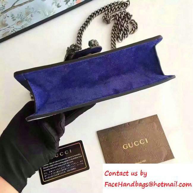 Gucci Mini Dionysus Blue Blooms Shoulder Bag 421970 2016