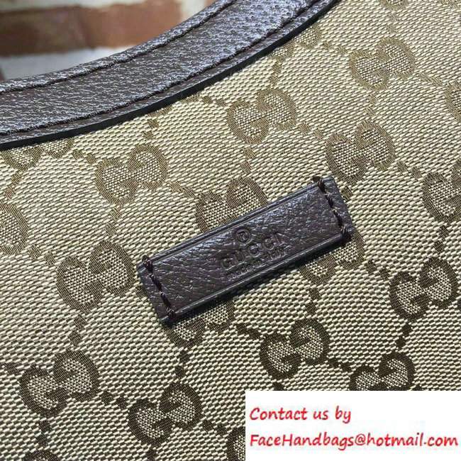 Gucci Original GG Canvas Messenger Medium Bag 181092 Coffee