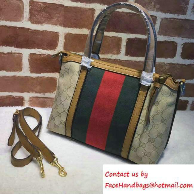 Gucci Rania Original GG Canvas Top Handle Small Bag 353114 Apricot