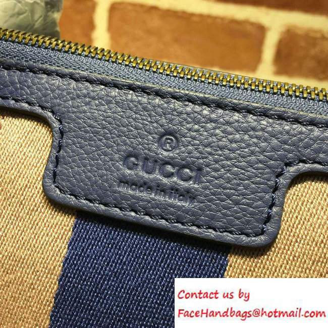 Gucci Rania Original GG Canvas Top Handle Small Bag 353114 Blue - Click Image to Close