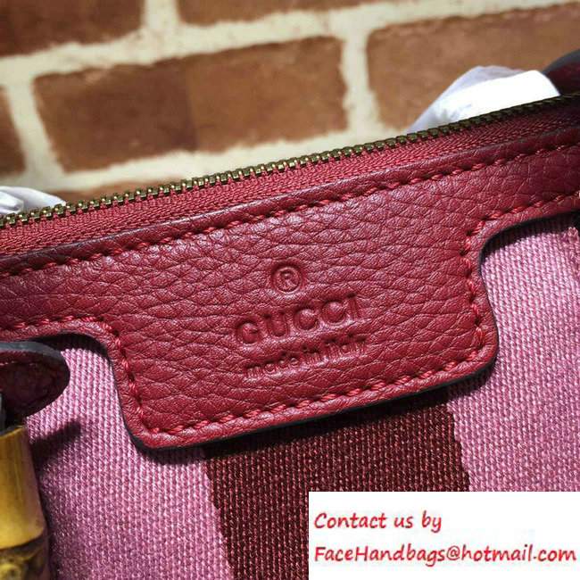 Gucci Rania Original GG Canvas Top Handle Small Bag 353114 Burgundy
