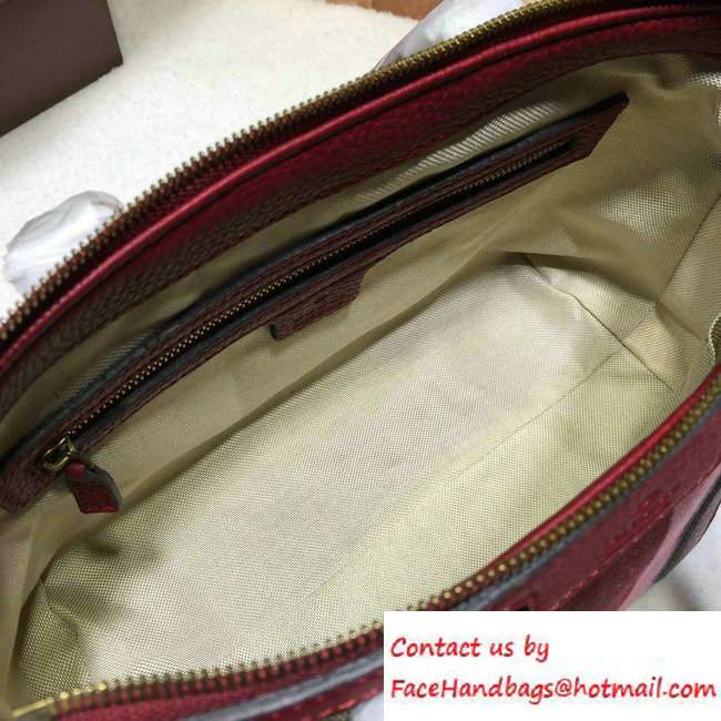 Gucci Rania Original GG Canvas Top Handle Small Bag 353114 Burgundy - Click Image to Close