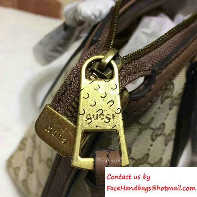 Gucci Rania Original GG Canvas Top Handle Small Bag 353114 Camel - Click Image to Close