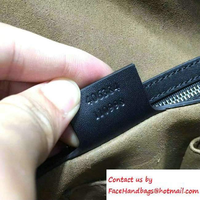 Gucci Signature Leather Briefcase Bag 406384 Black 2016 - Click Image to Close