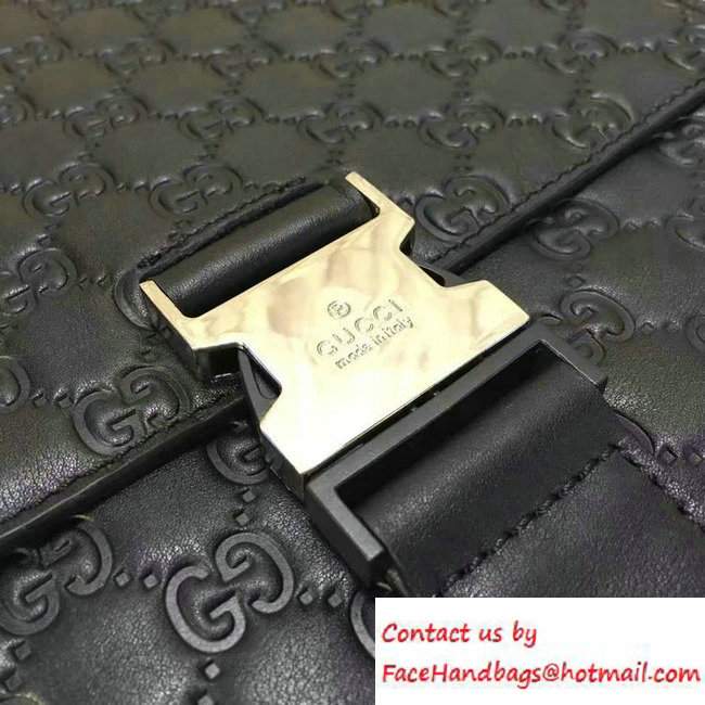 Gucci Signature Leather Messenger Small Flap Bag 406368 2016 - Click Image to Close