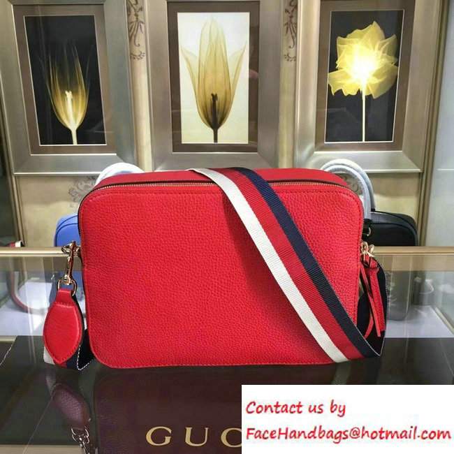 Gucci Snake Print Messenger Bag 453572 Red Cruise 2017