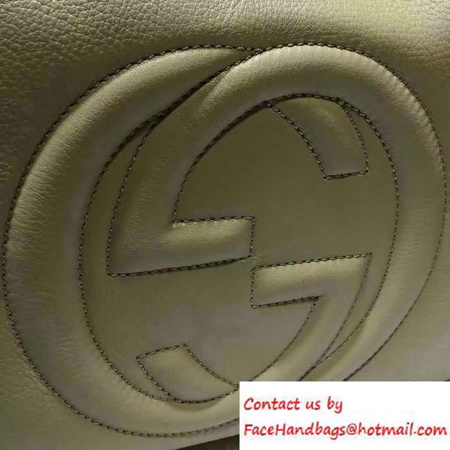 Gucci Soho Leather Shoulder Medium Bag 282309 Apricot - Click Image to Close