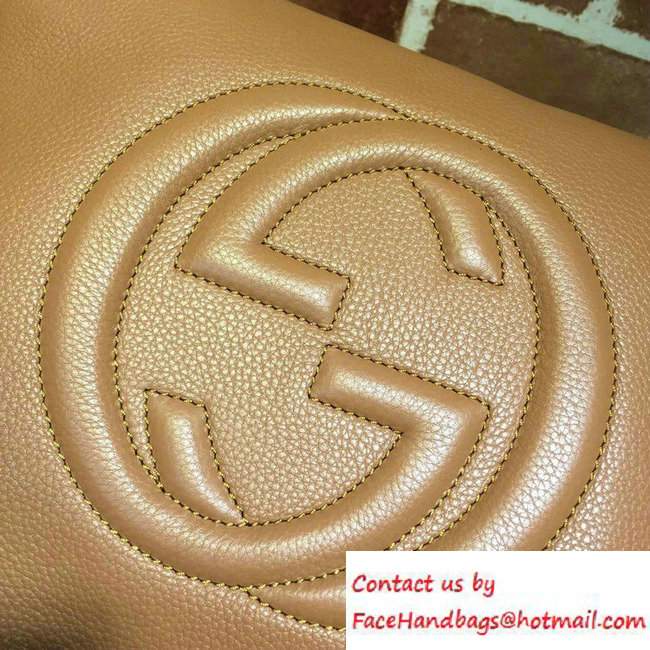 Gucci Soho Leather Shoulder Medium Bag 282309 Brown
