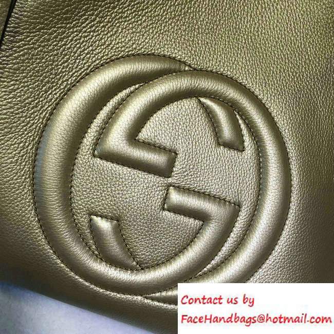 Gucci Soho Leather Shoulder Medium Bag 282309 Gold - Click Image to Close