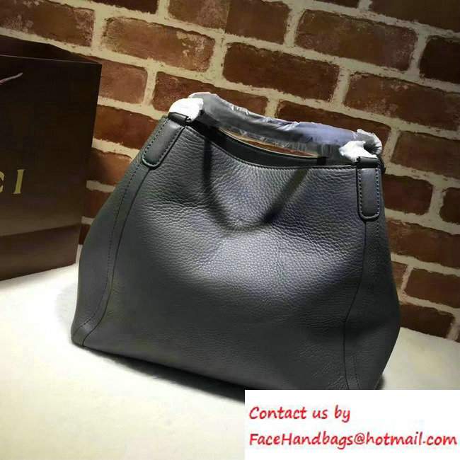 Gucci Soho Leather Shoulder Medium Bag 282309 Gray - Click Image to Close