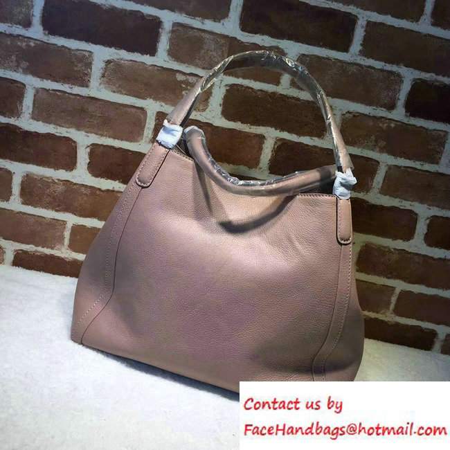 Gucci Soho Leather Shoulder Medium Bag 282309 Nude Pink