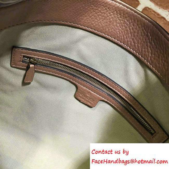 Gucci Soho Leather Shoulder Medium Bag 282309 Pink Gold