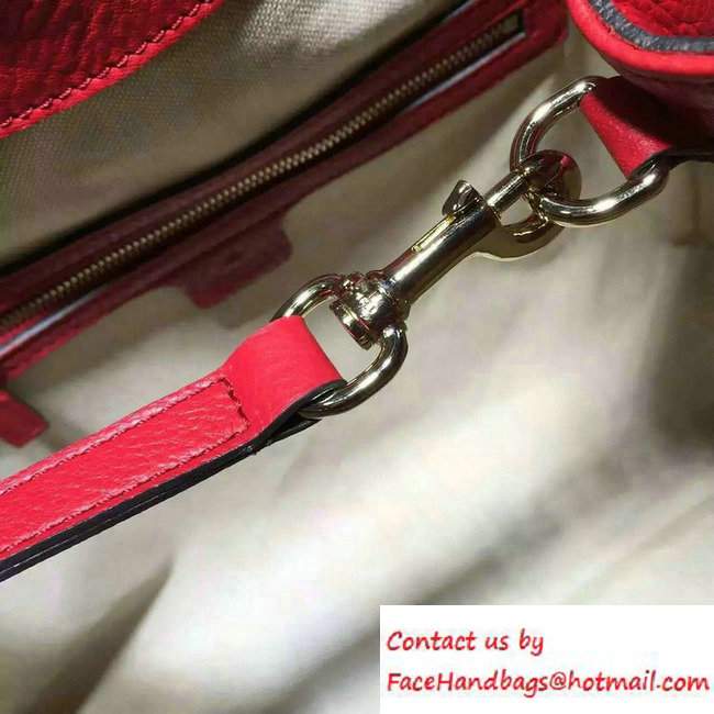 Gucci Soho Leather Shoulder Medium Bag 282309 Red