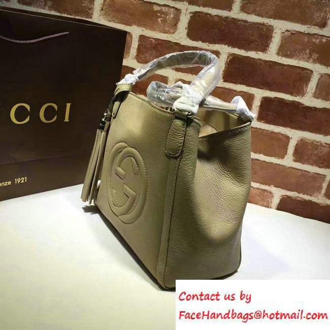 Gucci Soho Leather Shoulder Small Bag 336751 Apricot