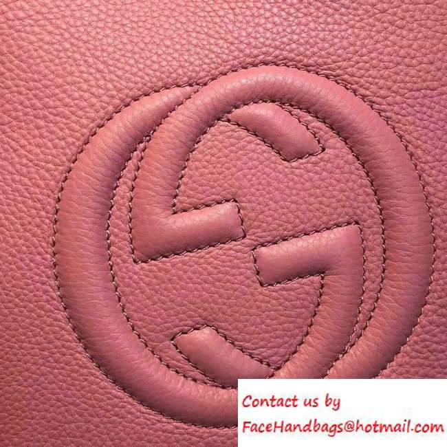 Gucci Soho Leather Shoulder Small Bag 336751 Pink - Click Image to Close